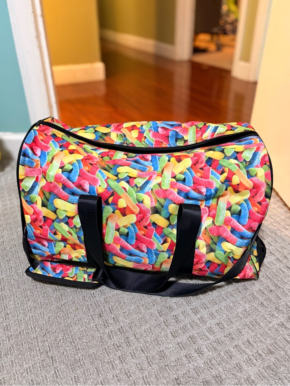 Gummy bear duffle bag
